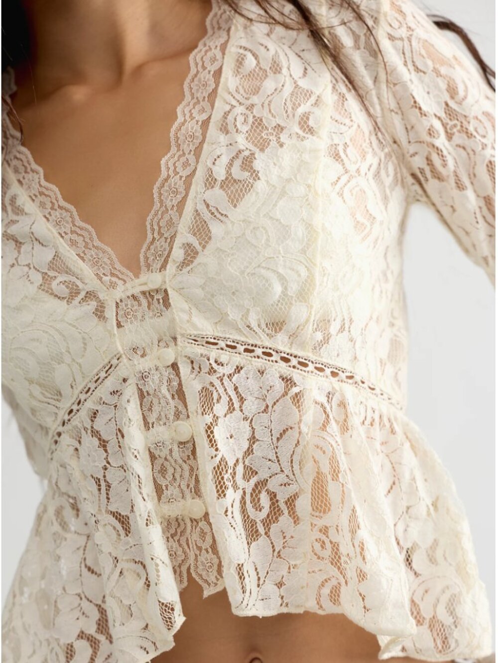 FP Whispering Love Lace Top